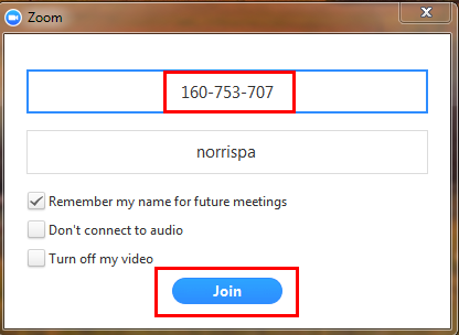 zoom the meeting id is not valid