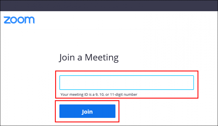 join zoom meeting with id number